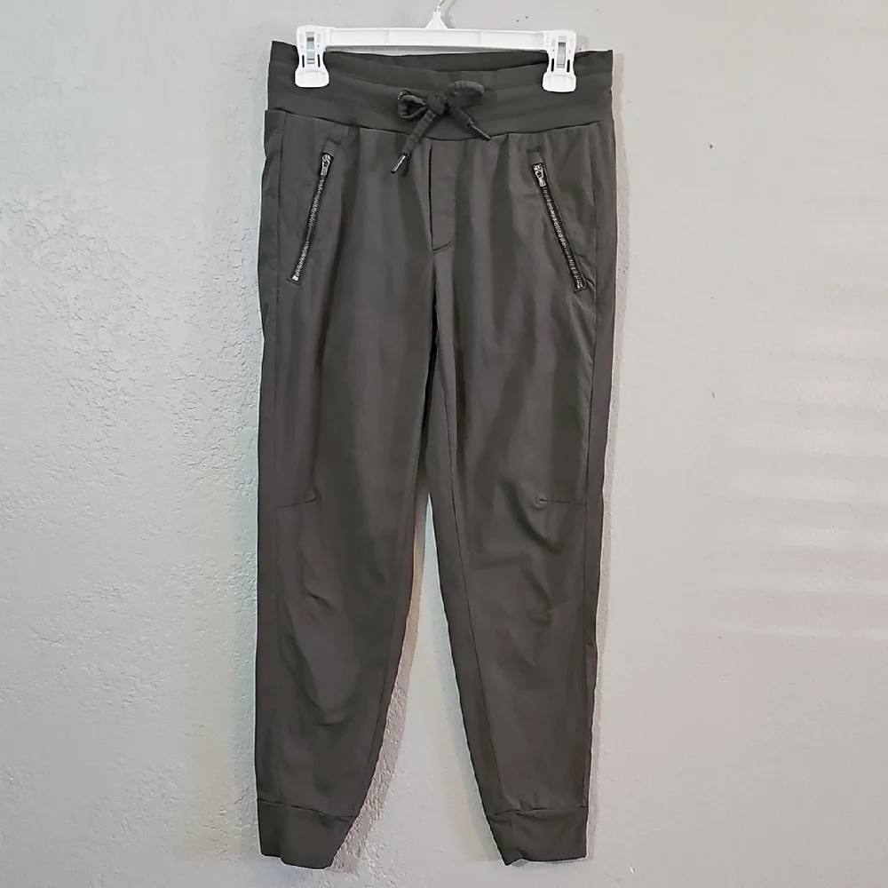 Athleta Trekki North Jogger Pants, Olive Green, Womens 2 - Picture 2 of 8